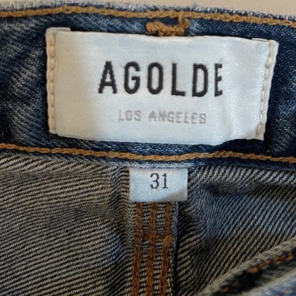 AGOLDE Magda Carpenter Jeans in Darkness Size 32 - Picture 7 of 8